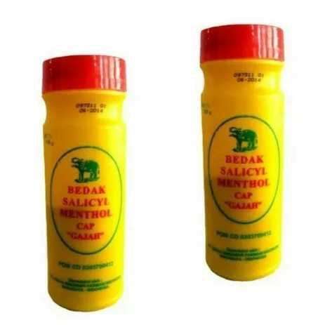 BEDAK SALICYL MENTHOL &amp; NON MENTOL &amp; SPIRITUS  CAP GAJAH GATAL