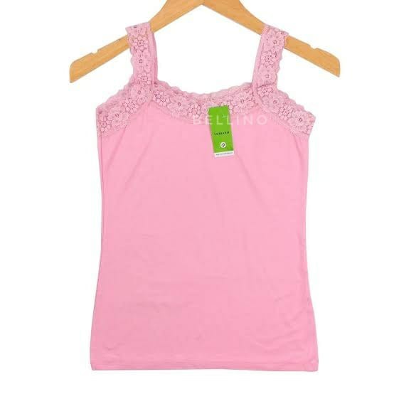 Camisol Tanktop Extra Soft Super Adem TengTop Renda Tanktop Dalaman Wanita Renda / Kamisol Singlet Wanita Renda Super Soft All Size