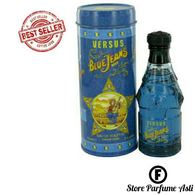 Parfum Original Versace Blue jeans Parfum Pria Edt 75ml