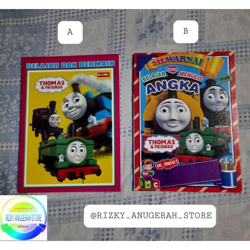 Buku Belajar Mewarnai Thomas & Friends