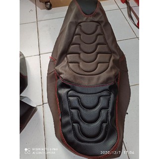Sarung Jok Motor Kulit Custom timbul PCX LEXI Nmax AEROX Scoopy Spacy