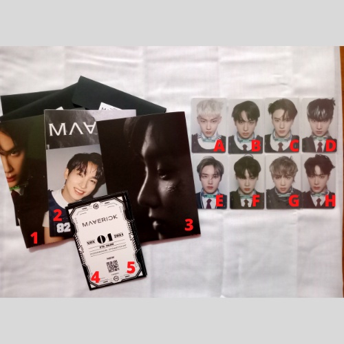 ID Card Album Maverick The Boyz + Poster Album Maverick + Invitation Card