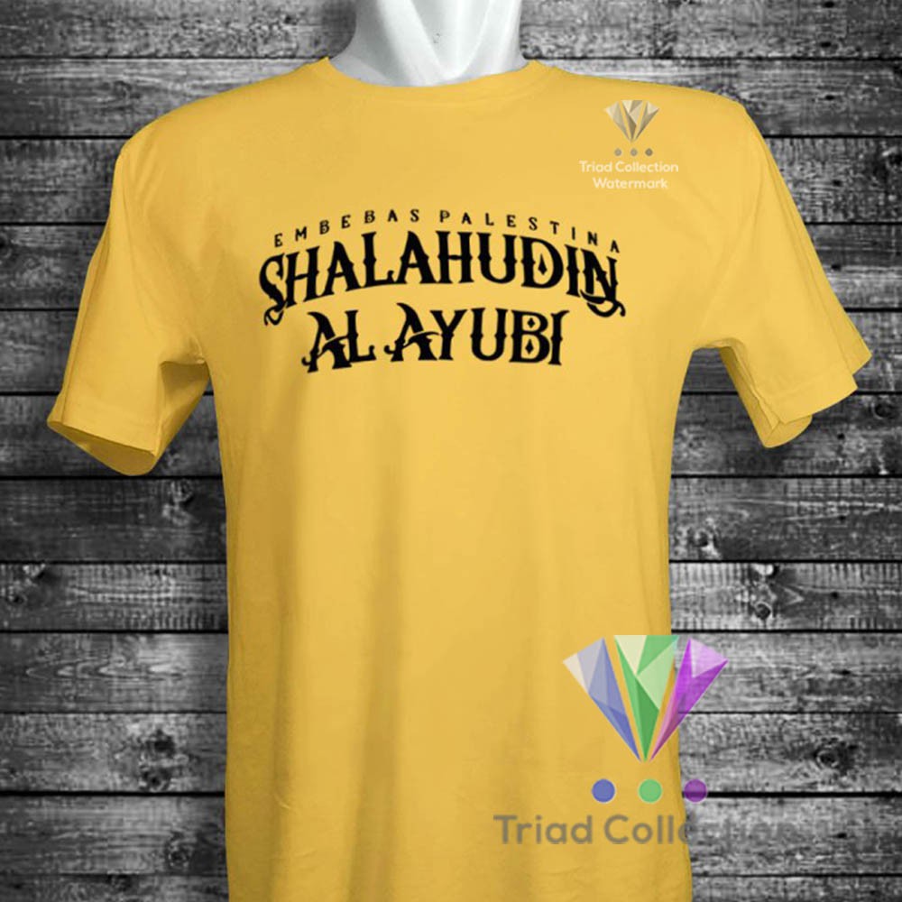 Kaos Dakwah Islami Shalahudin Al Ayubi Pembebas Palestina Palestine Premium Distro Muslim Tshirt 483-7