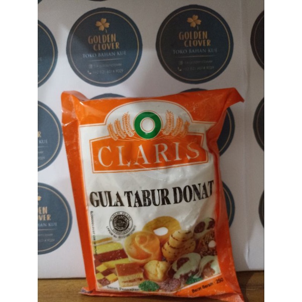

gula tabur donat claris 250 gr