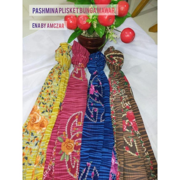 PASMINA PLISKET BABYDOL MOTIF BUNGA SULTAN TERLARIS TERMURAH TERBARU TERHITZ