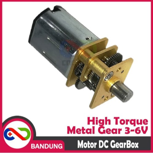 GA12-N20 N20 DC MOTOR HIGH TORQUE METAL GEAR 6V 30RPM - 60RPM