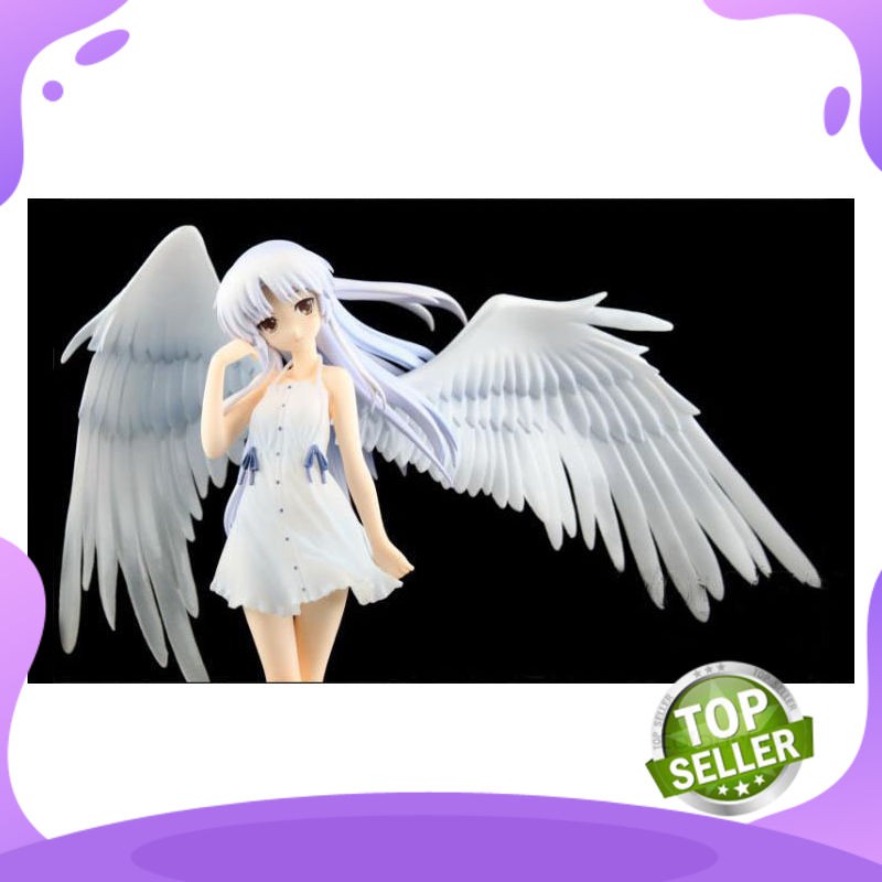 Action Figure Terbaru 21 Cm Angel Beats Tenshi Kanade Tachibana Baik Senyum Pvc Mainan Anak-hadiah