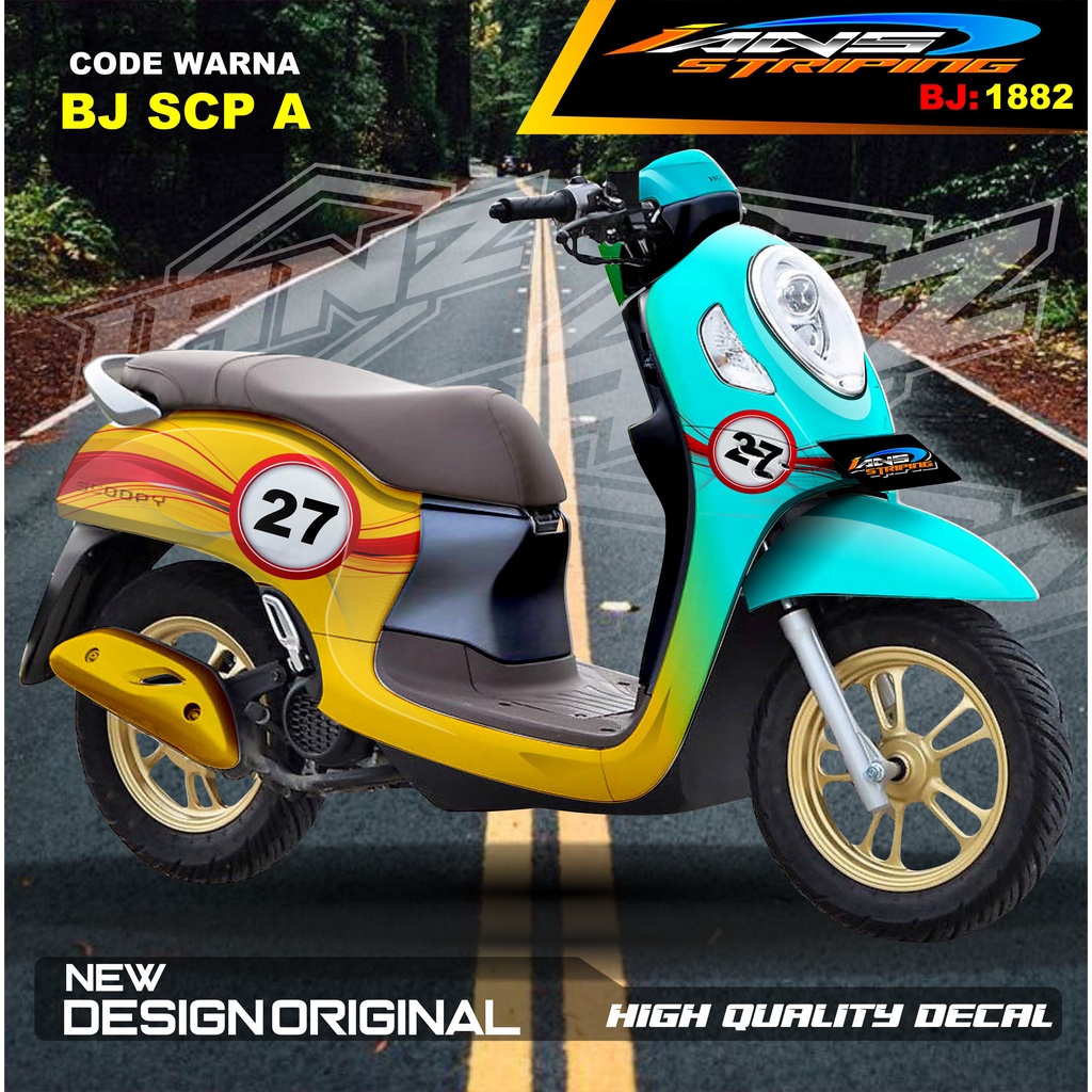 DECAL STIKER FULL BODY SCOOPY / STICKER ALL NEW SCOOPY / STIKER FULL BODY SCOOPY TERMURAH / STIKER MOTOR SCOOPY / STIKER MOTOR