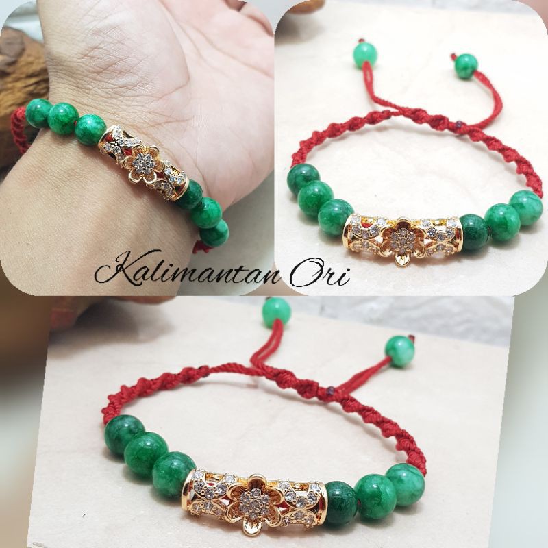 Gelang Kesehatan Wanita Batu Giok Asli Original