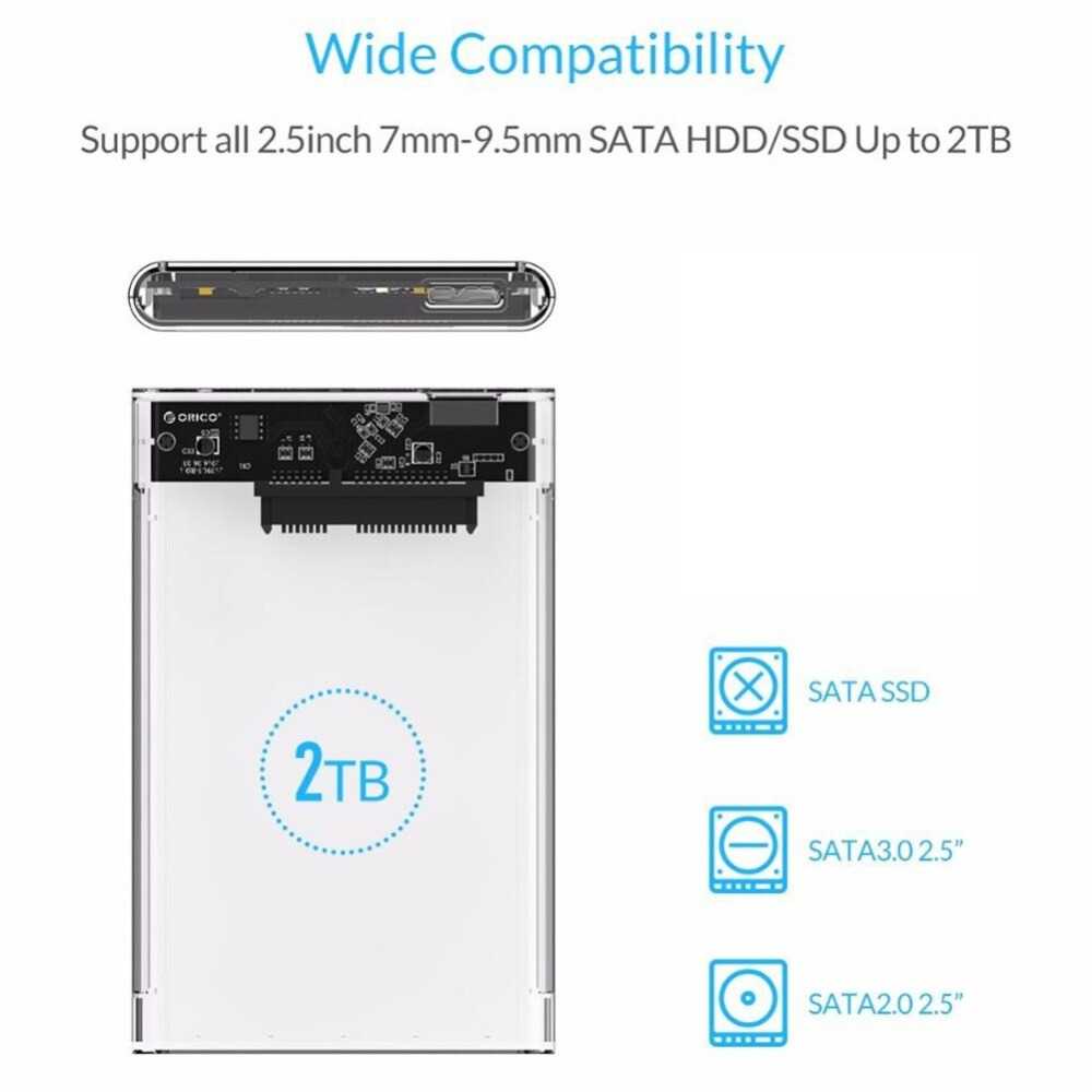 IDN TECH - WEIXINBUY Hard Drive Enclosure 2.5 Inch USB 3.0 - WX537