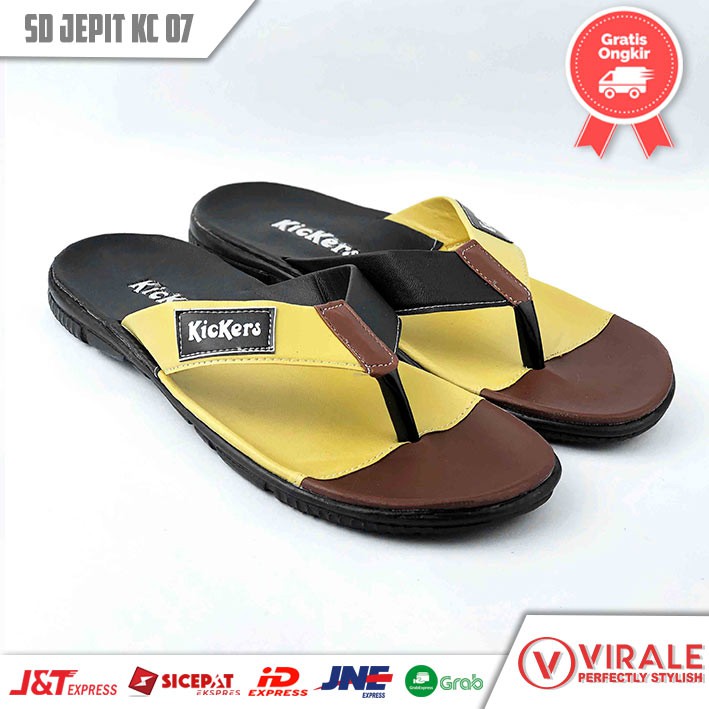 Sandal Jepit Pria Distro Casual Murah Sendal Keren Terbaru JPT-07 ORG