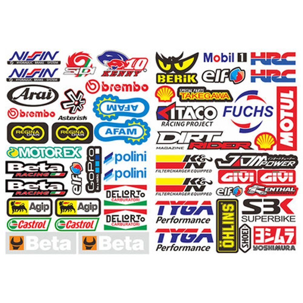 Lanfy Stiker Motor Dekorasi Motor Motor Trail Anti Air Stiker Helm Sepeda Stiker Mobil Stiker PVC Stiker Modifikasi