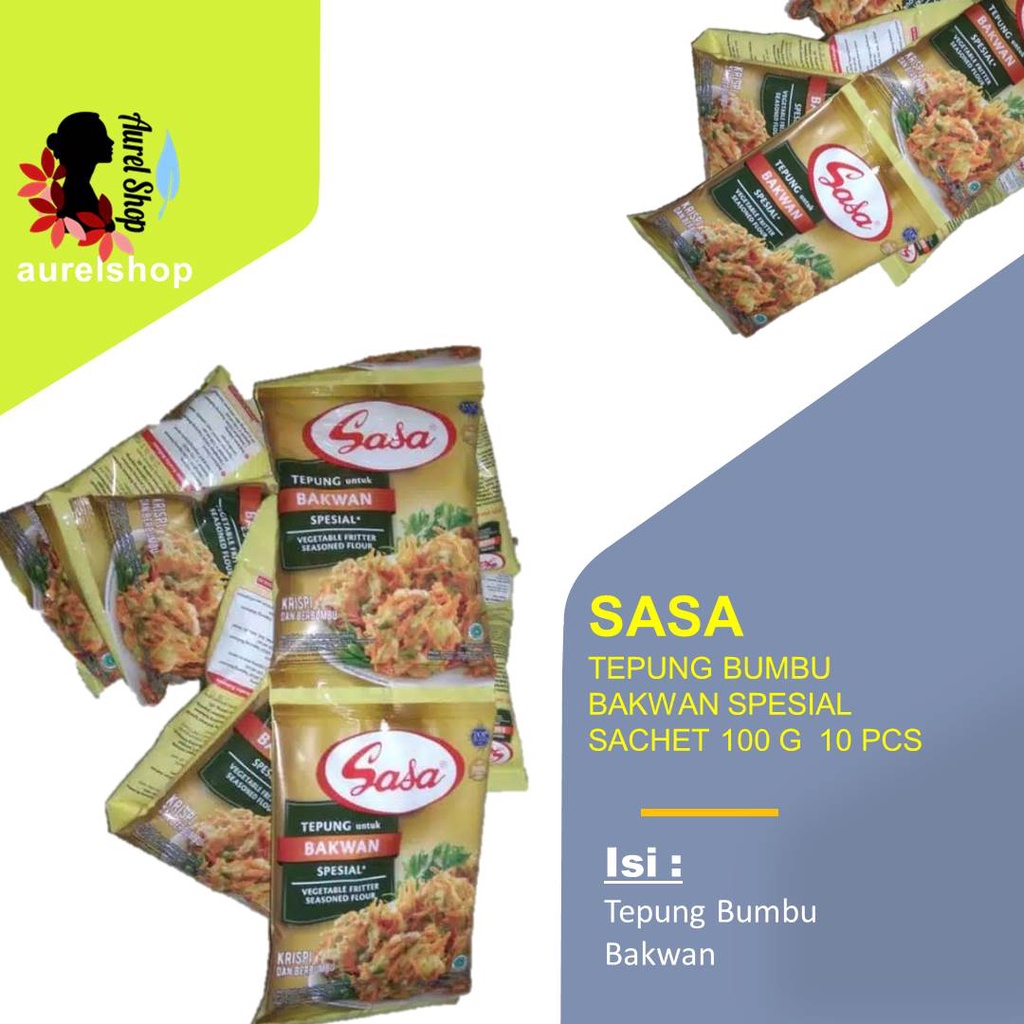 

SASA Tepung Bumbu Bakwan Spesial kemasan Renceng @100gx 10pcs