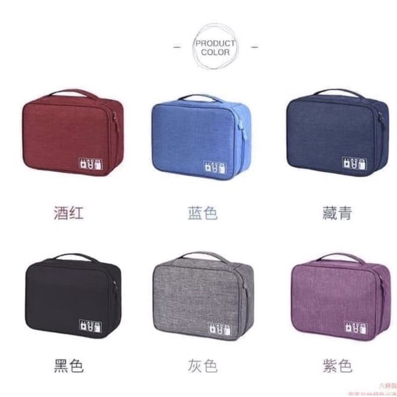 Travel Organizer gadget bag tas kabel korean style