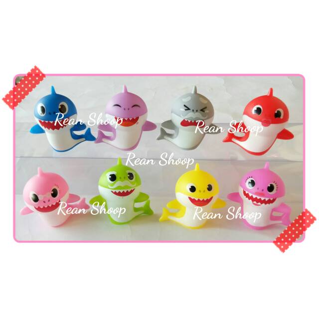 mainan Action figure topper toper hiasan kue cake ulang tahun birthday karakter Baby shark babyshark