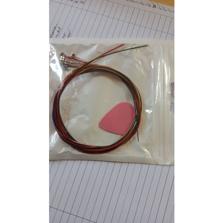 senar gitar warna warni 0.10