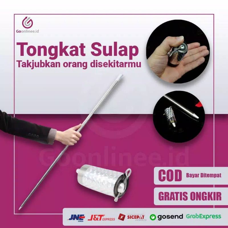 Tongkat Sulap Appeairng Cane Besi 1,1 Meter