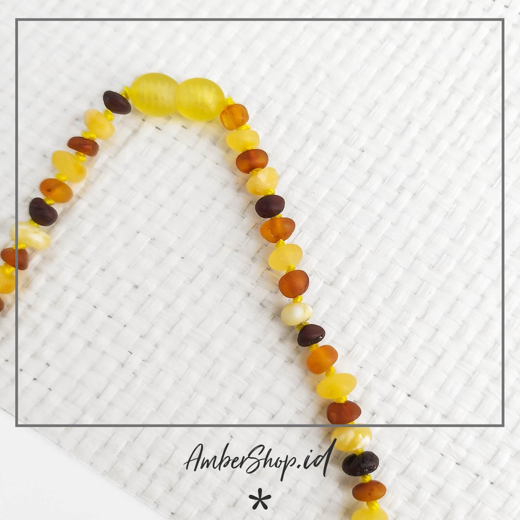 Kalung amber pereda nyeri tumbuh gigi bayi AS86- Amber Shop