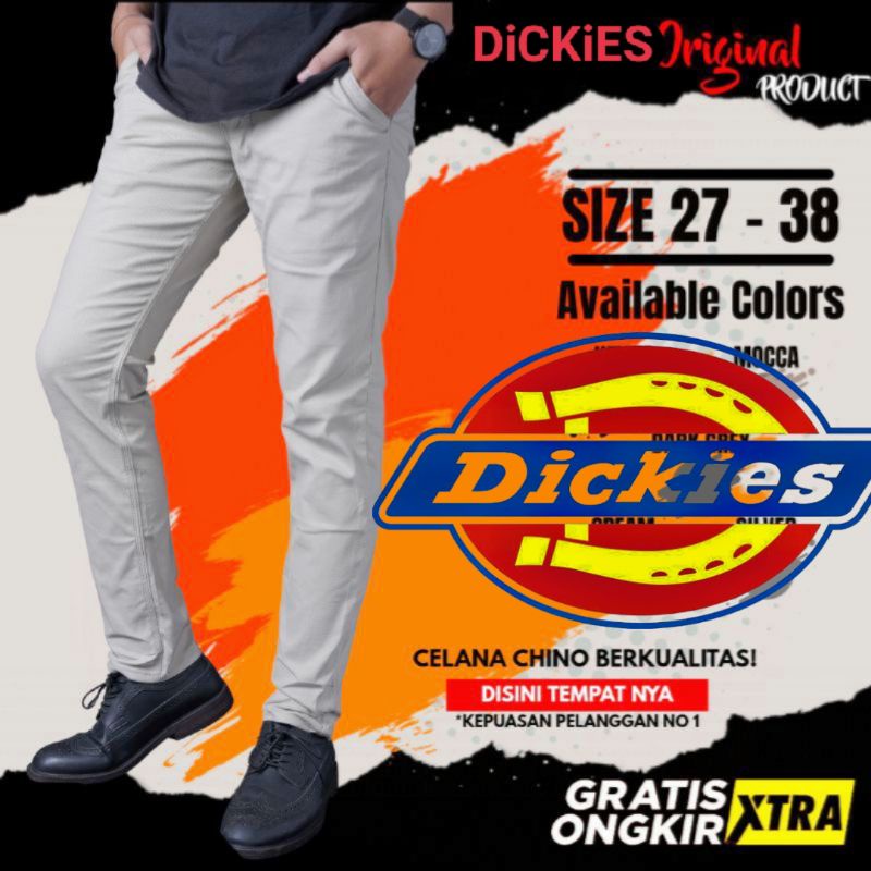READY DICKIES NEW ART PREMIUM CELANA PANJANG PRIA CELANA CHINO PANJANG SLIMFIT STREET