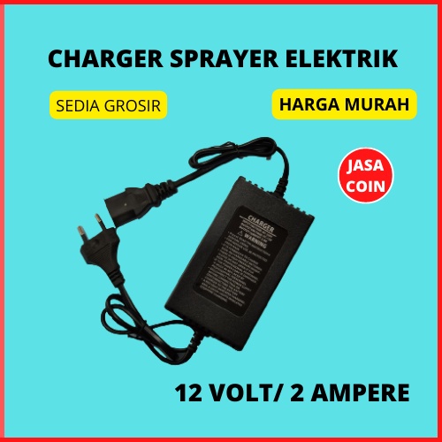 Charger Cas Aki Sprayer Elektrik / Knapsak 12V JASACOIN