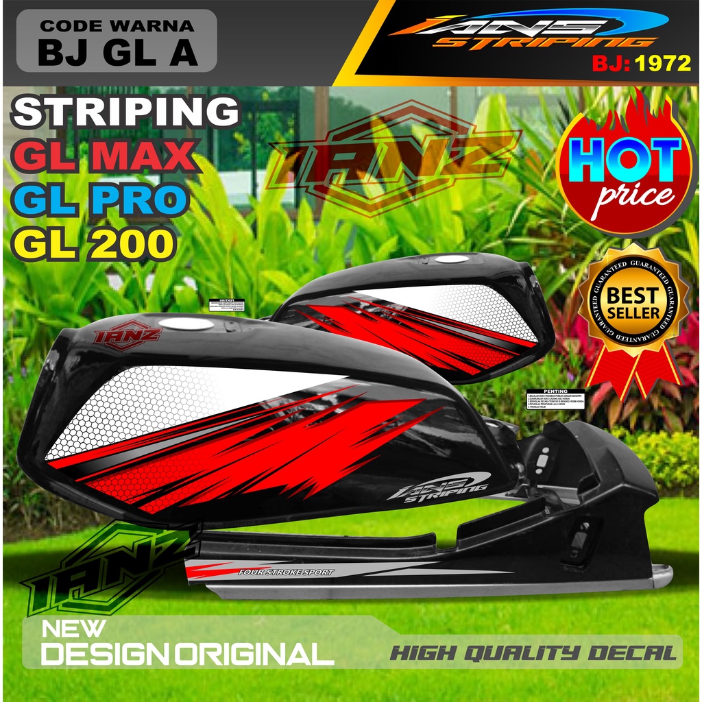 STRIPING GL MAX HEREX TERMURAH / STIKER MOTOR GL / STRIPING COSTUM GL