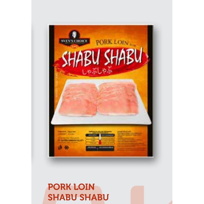 

Pork Loin Shabu-shabu or grill Sven's Choice
