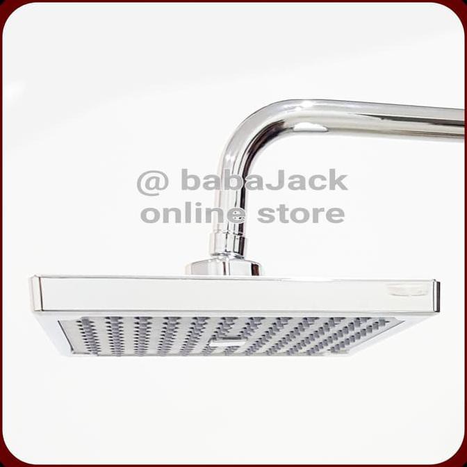Wall shower kotak 8 inci sower dinding tembok mandi pipa stenlis