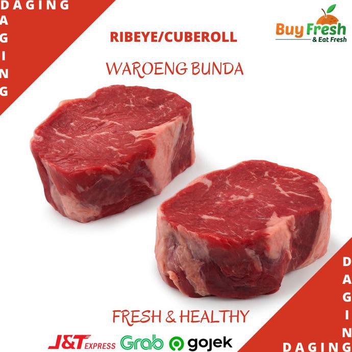 

Ribeye Beef Wagyu Japanese Grade A 1Kg Fresh / Cuberoll Wagyu Steak - 500Gram O6Mk6747X0