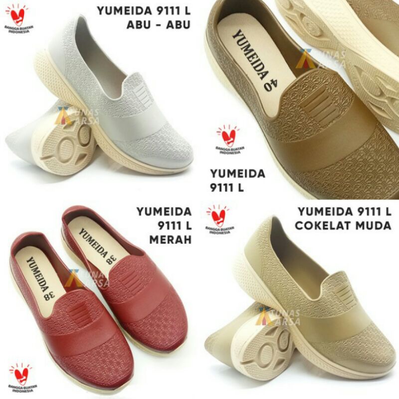 YUMEIDA LD9111L size 37-41 SEPATU CASUAL JELLY WANITA TERMURAH / SEPATU KARET CASUAL SIMPLE WANITA Y