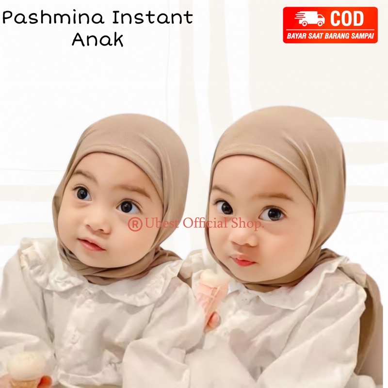 PASHMINA INSTANT ANAK / PASHTAN ANAK / Hijab Anak / Pashmina Anak