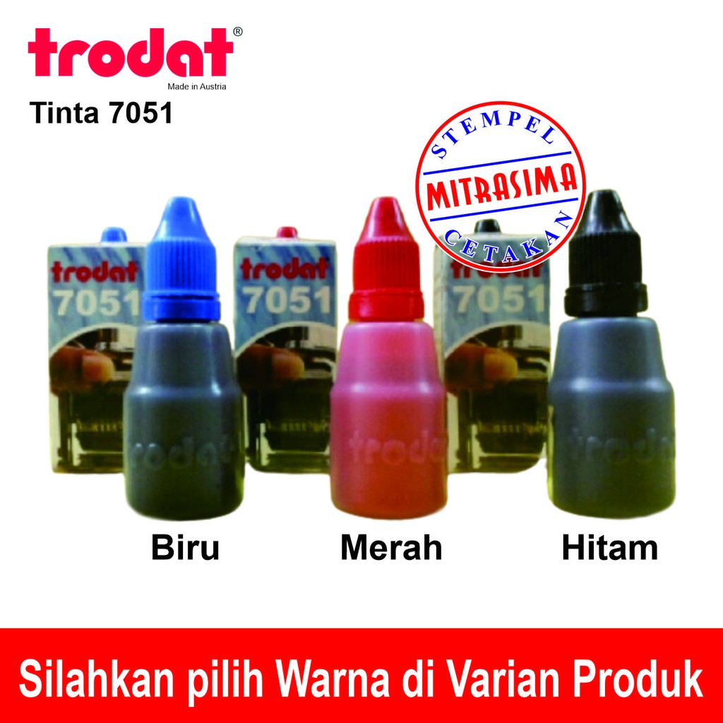 

Trodat 7051 ( Tinta stempel Nomorator - Metal Ink / Tinta Besi )