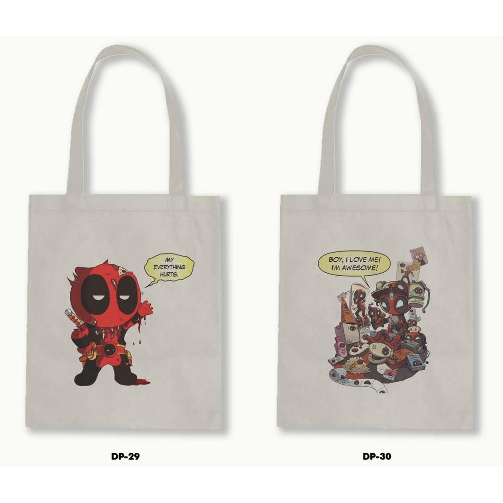 TOTE BAG BLACU - DEADPOOL .02