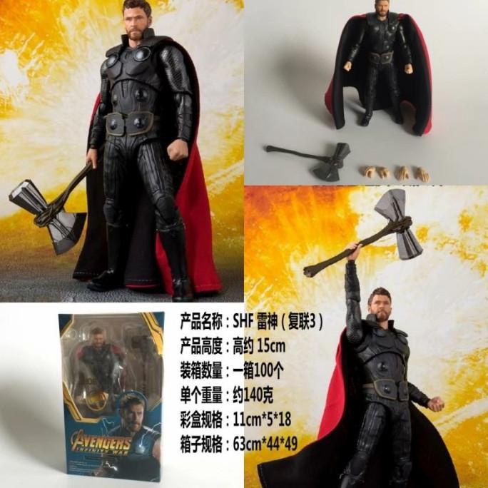 Shf Thor Avengers Action Figure Marvel Syakilaputri222