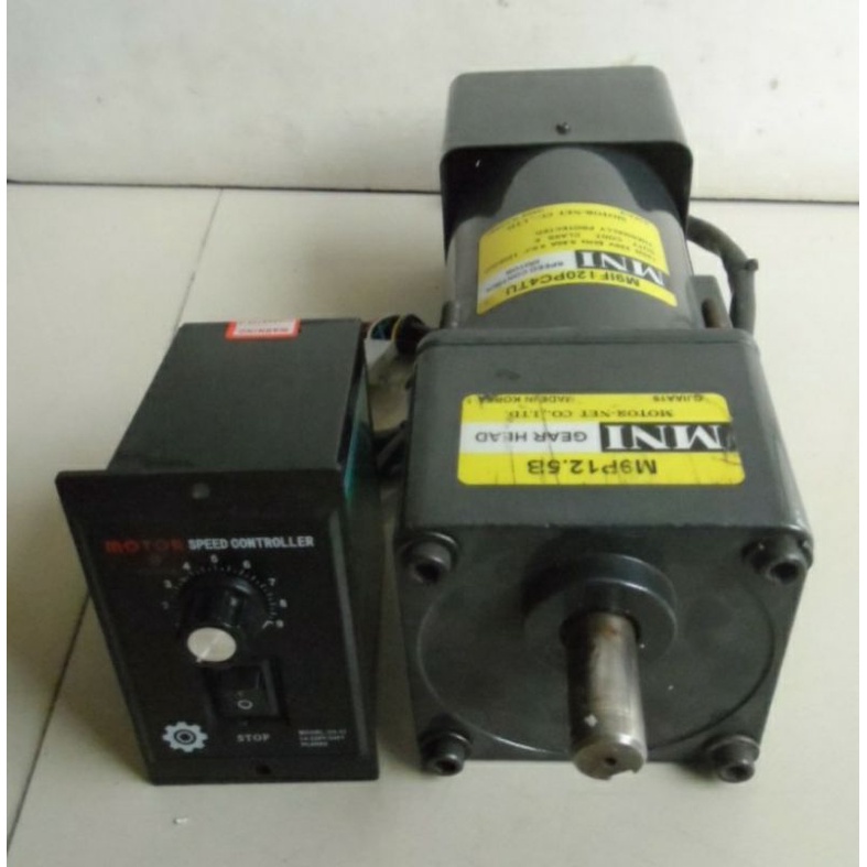 Ac Motor Gearbox MNI 220V 120W 104Rpm Ratio 1:12.5 Speed Control