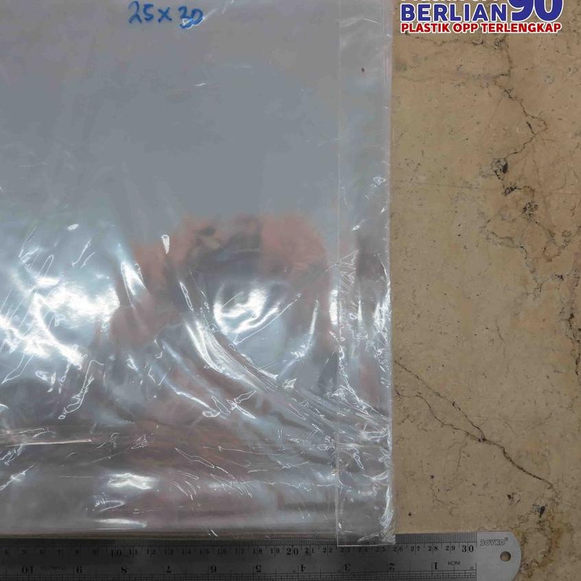 

➬ 25X30 CM PLASTIK OPP (SEAL/LEM) TEBAL 20 MIC ASLI / PLASTIK KEMASAN SOUVENIR / AKSESORIS ☊