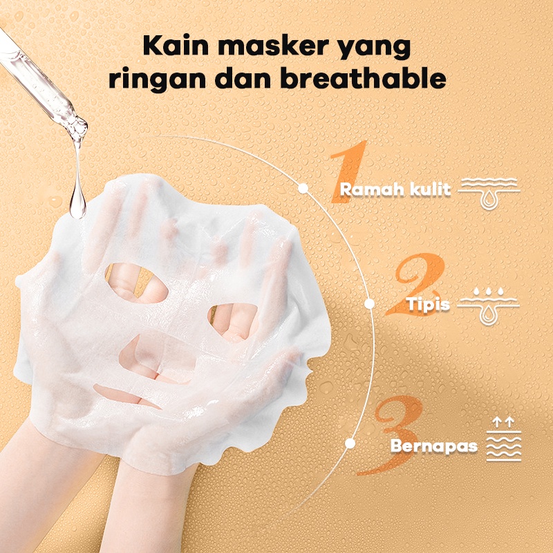 CALAY Masker Wajah-sheet Brightening Moisturizing Mask Skin Care Anti-Aging Masker Wajah