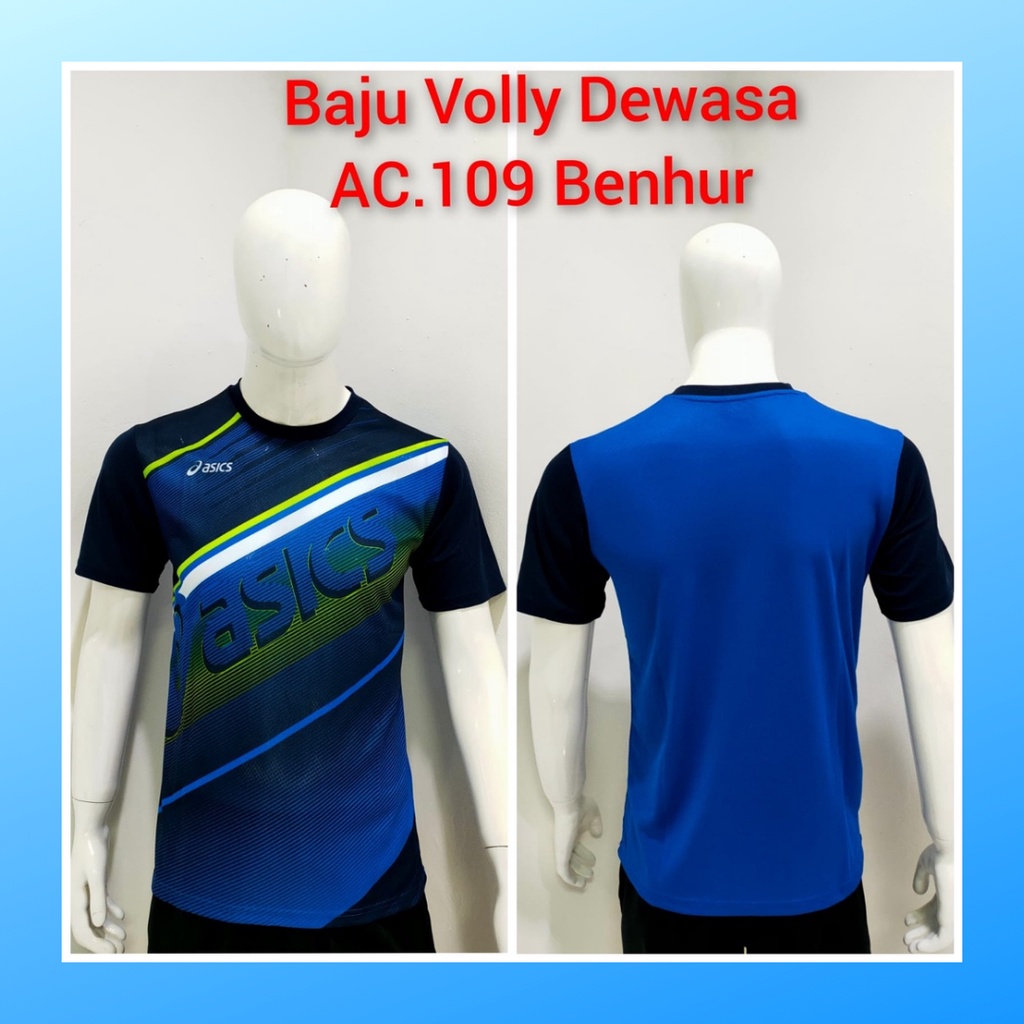 jersey volly pria kaos voli baju bola atasan wanita dewasa t-shirt outfit seragam jarsey kostum olahraga custom pakaian apparel sport jersy volley ball casual jersi suit AC109 benhur