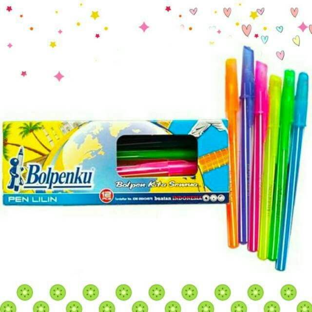 

Pulpen Warna. Bolpoin. Pen MURAH