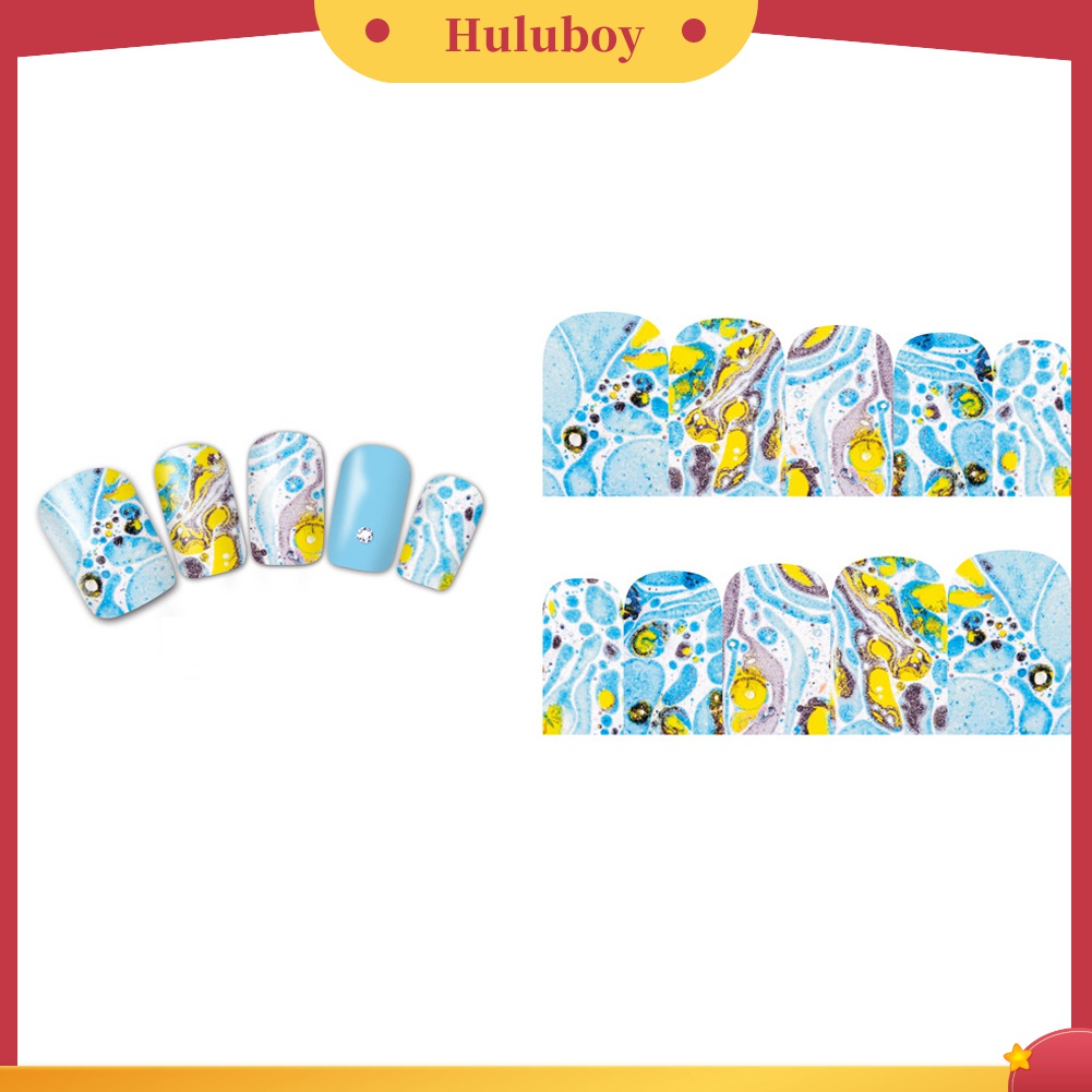Huluboy Huluboy♡ Stiker Decal Transfer Air Motif Cantik Warna-Warni Untuk Dekorasi DIY