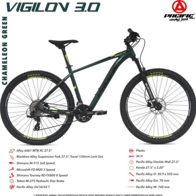 Sepeda Gunung Pacific Vigilon 3.0 27,5 Alloy Original Mutiaayu26