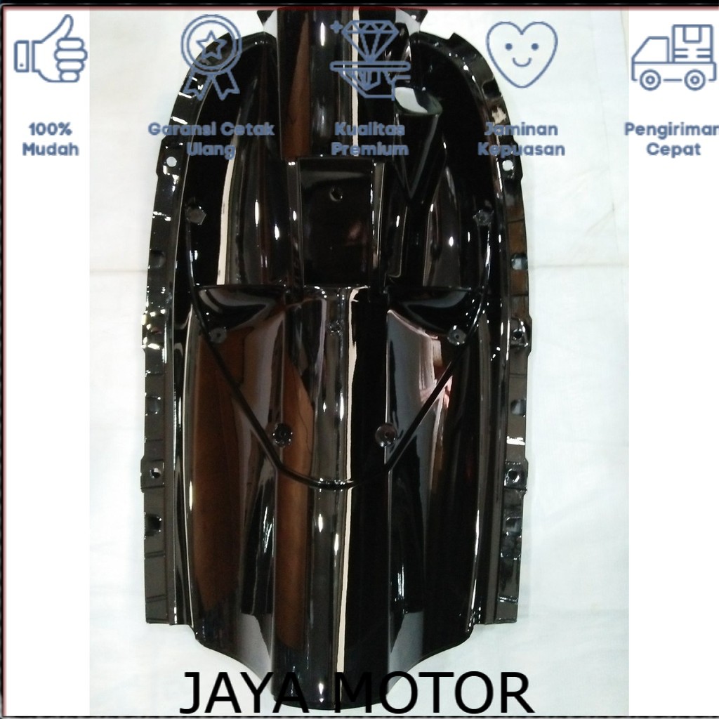 Narita - Legshield Kontak Tengah Scoopy Karbu Hitam