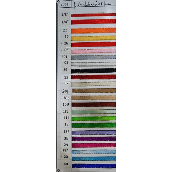 

Pita satin 1/4-inch Lis / List Emas