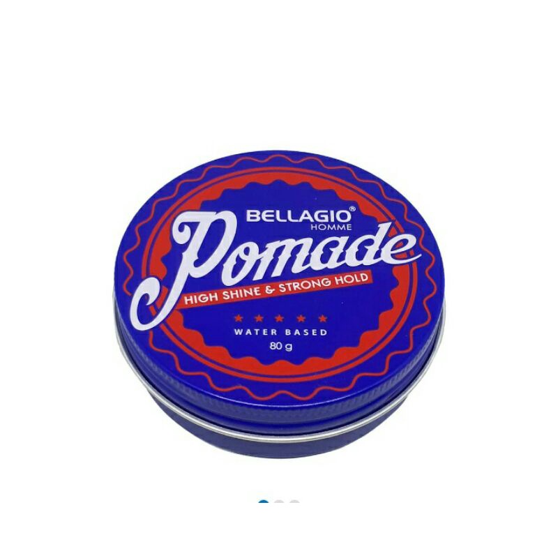 Bellagio Homme Pomade High Shine &amp;Strong Hold Red 80G