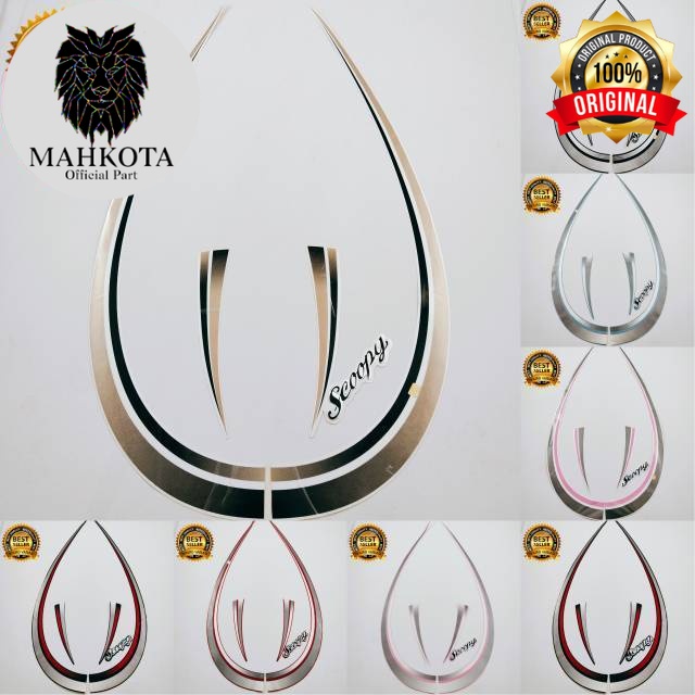 Original Asli Striping Stiker Polet list motor honda scoopy karbu 2010 2011 2012 standar original ku