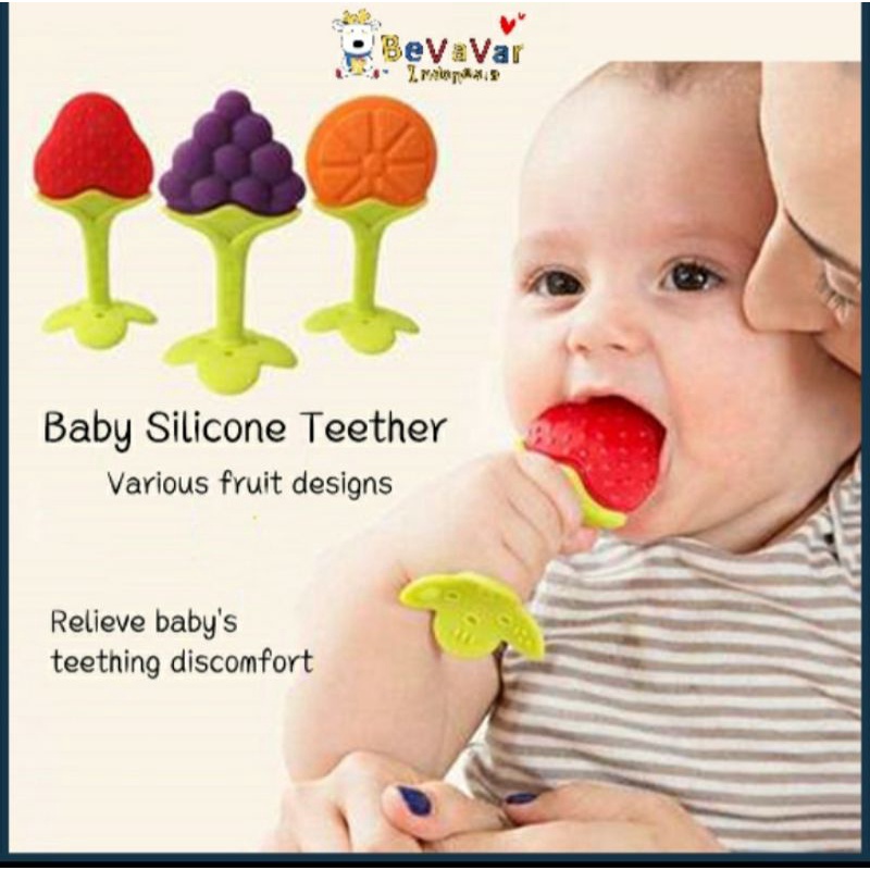 BEVAVAR TEETHER BAYI BENTUK BUAH/ GIGITAN BAYI BENTUK BUAH