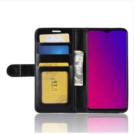 Wallet Case Oppo F9/F9 Pro Flip Case Premium Leather