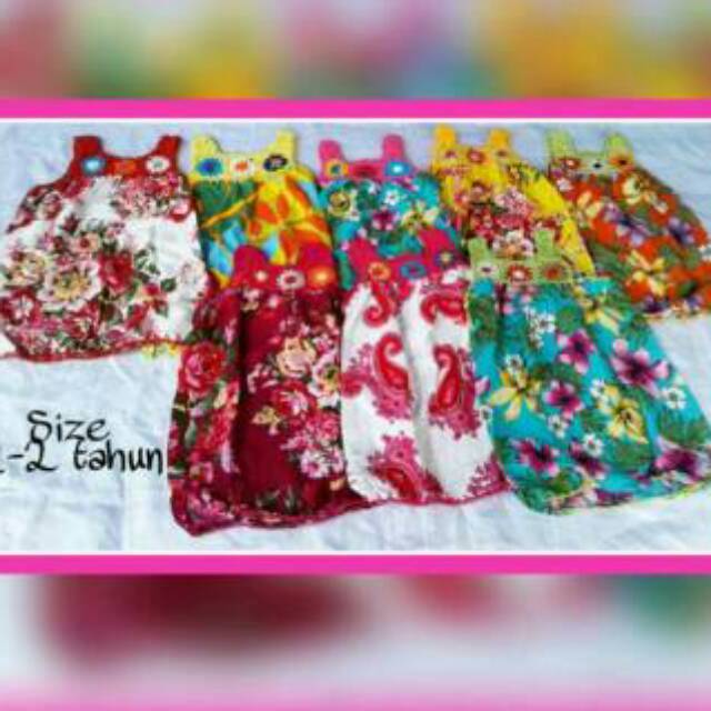 Dress rajut anak 1-2th rayon bali