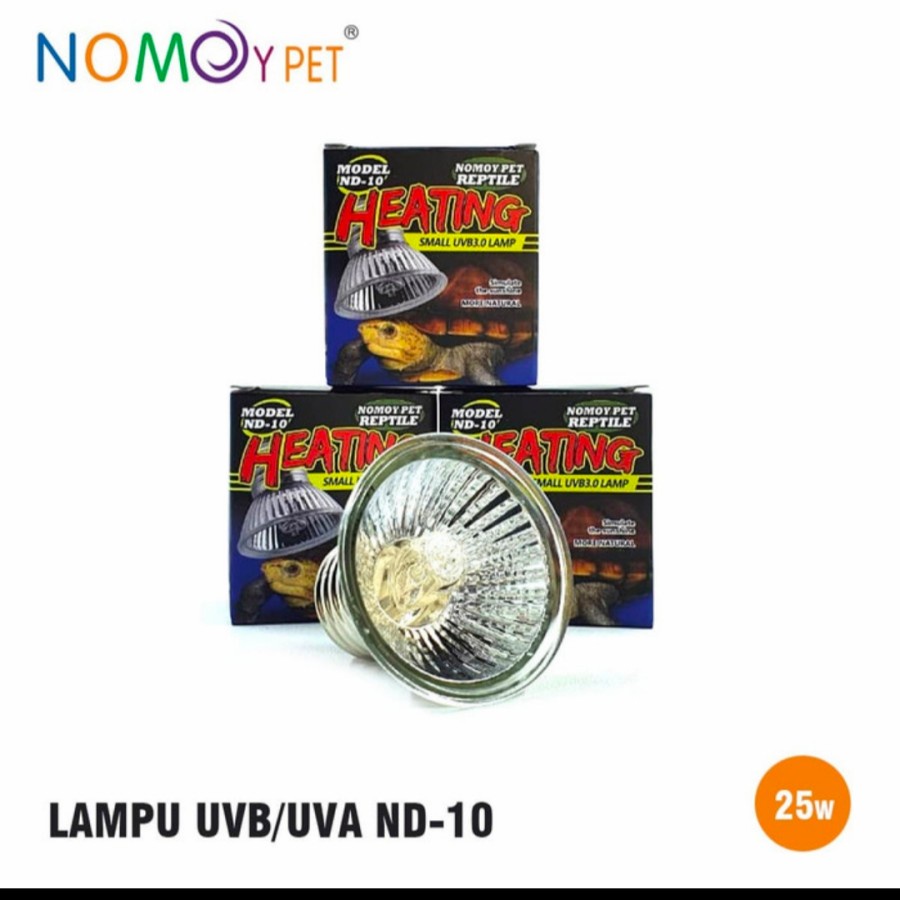 LAMPU PEMANAS UVA UVB NOMOY SMALL 3.0 ND-10 25W-75W/LAMPU REPTILE KURA