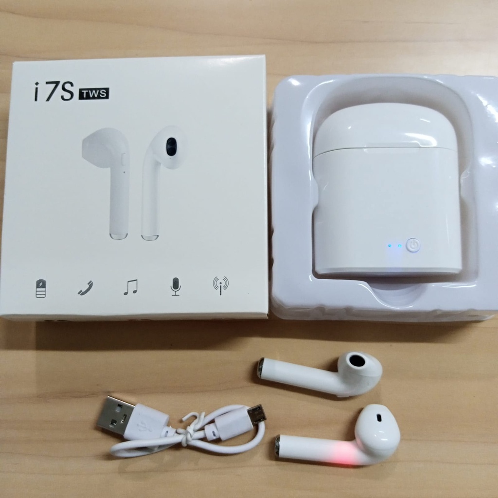 【COD】Headset Bluetooth macaron i12 Earphone bloetooth Wireless Headset  android murah i7s-1