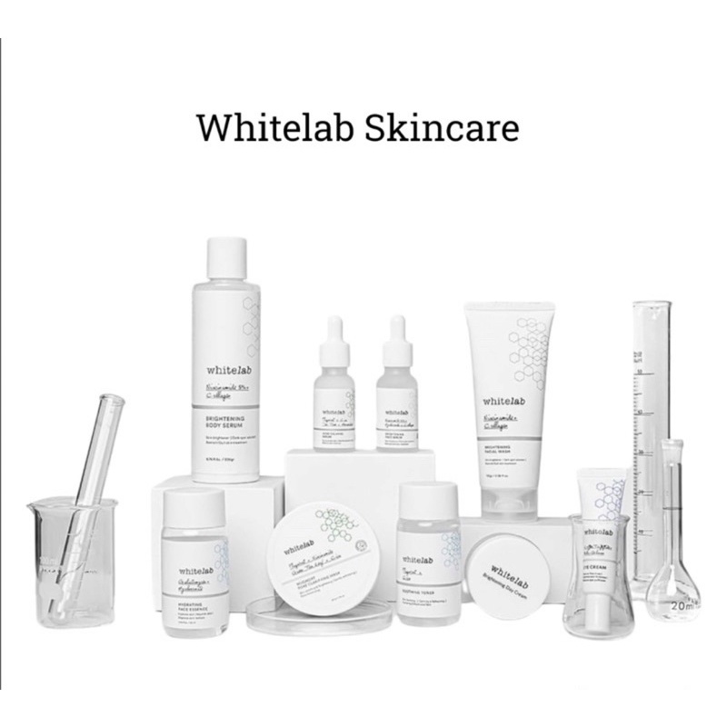 WHITELAB Brightening Serum Niacinamide  / WHITELAB Toner / WHITELAB Facial Foam / WHITELAB Cream Day